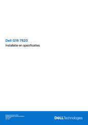Dell P105F Installatiehandleiding