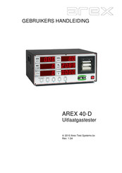 AREX 40-D Gebruikershandleiding