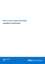 Dell XPS 13 Plus 9320 Installatiehandleiding