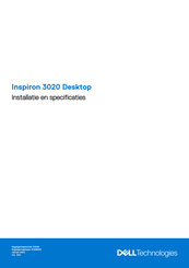 Dell Inspiron 3020 Installatiehandleiding