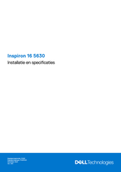 Dell Inspiron 16 5630 Installatiehandleiding