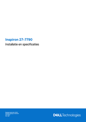 Dell Inspiron 27-7790 Installatiehandleiding