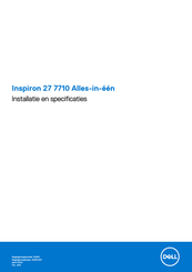 Dell Inspiron 27 7710 Alles-in-een Installatiehandleiding