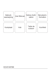 ZANKER KEV6140FBB Gebruiksaanwijzing