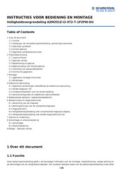 schmersal AZM201Z-I2-ST2-T-1P2PW-DU Instructies