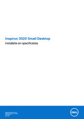 Dell Inspiron 3020 Small Desktop Installatiehandleiding