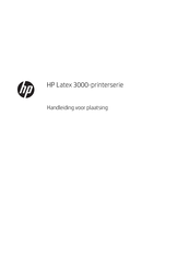 HP Latex 3000 Series Handleiding