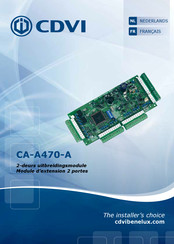 CDVI CA-A470-A Installatiehandleiding