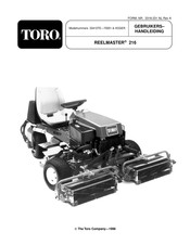 Toro REELMASTER 216 Gebruikershandleiding