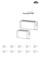 Frico Thermowarm TWSE103 Bedieningsinstructies