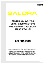 Salora 28LED9100C Gebruiksaanwijzing