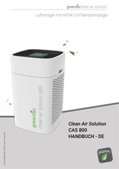 GreenTec Clean Air Solution CAS 800 Handleiding