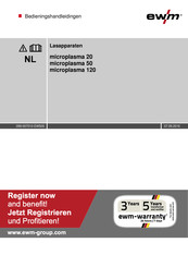 EWM microplasma 120 Bedieningshandleidingen