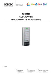 Benelux GiBiDi AU02201 Programmeerhandleiding