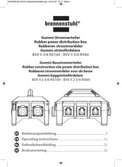 brennenstuhl BSV 5 3/6 N5160 Gebruikshandleiding