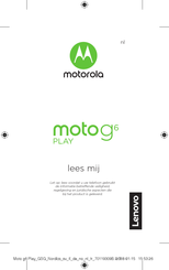 Lenovo Motorola Moto g6 PLAY Handleiding