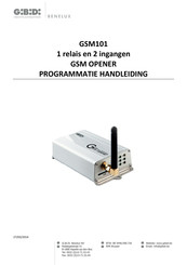 Benelux GiBiDi GSM101 Programmeerhandleiding