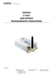 Benelux GiBiDi GSM102 Programmeerhandleiding