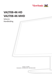 ViewSonic VA2708-4K-MHD Handleiding