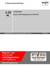 EWM Phoenix 355 Progress puls LP MM TKM Bedieningshandleidingen