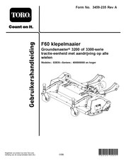 Toro Groundsmaster 3300 Series Gebruikershandleiding