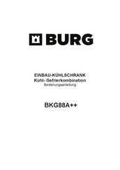 Burg BKG88A++ Bedieningshandleiding