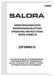 Salora 22FSW6512 Gebruiksaanwijzing