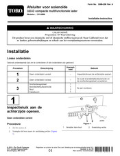 Toro Dingo 320-D Installatie-Instructies