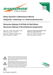 Textron Company Ransomes Highway 2130 Installatie-, Bedienings- En Onderhoudsinstructies