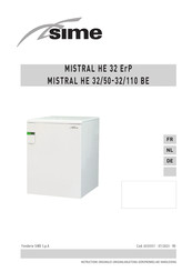 Sime MISTRAL HE 32 ErP Handleiding