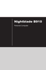 MSI Nightblade B910 Handleiding