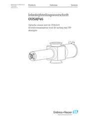 Endress+Hauser OUSAF46 Handleiding Voor Inbedrijfstelling