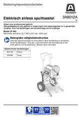 AIRLESSCO LP 955 Bediening, Onderdelen, Reparatie