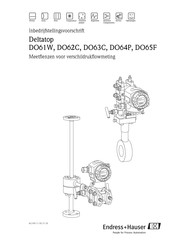 Endress+Hauser Deltatop DO65F Handleiding Voor Inbedrijfstelling