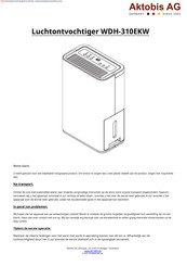 Aktobis WDH-310EKW Handleiding