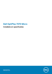 Dell OptiPlex 7070 Micro Installatiehandleiding
