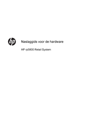 HP rp5800 Retail System Naslaggids