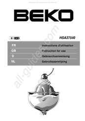 Beko HSA37540 Gebruiksaanwijzing