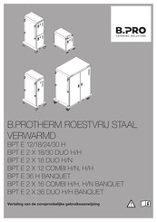 B.Pro BPT E 2 X 12 COMBI H/N Vertaling Van De Oorspronkelijke Gebruiksaanwijzing