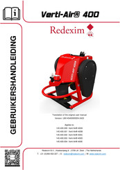 Redexim 145.400.000 Gebruikershandleiding