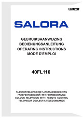 Salora 40FL110 Gebruiksaanwijzing