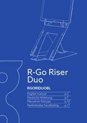 R-Go Riser Duo Handleiding