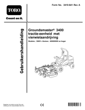 Toro Groundsmaster 3400 Gebruikershandleiding