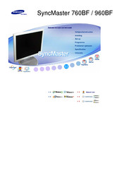 Samsung SyncMaster 760BF Handleiding