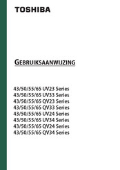 Toshiba 50QV23 Series Gebruiksaanwijzing