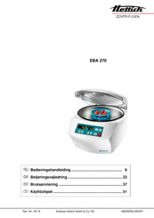 Hettich EBA 270 Bedieningshandleiding