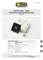 infra world Saunacontrol T Montagehandleiding