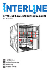 Interline ROYAL DELUXE SAUNA COMBI 42250001 Handleiding