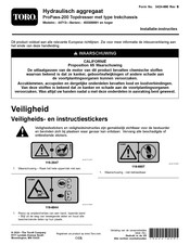 Toro 403300001 Installatie-Instructies