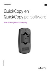 SOMFY QuickCopy Gebruiksaanwijzing